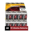 thumbnail image 1 of Impecca 9-Volt Alkaline Batteries, 48-Pack Platinum Series, High Performance, Long Lasting, Leak Resistant, and Multipurpose for Electronics, Households Devices, Toys, and More, 1 of 4
