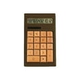 thumbnail image 1 of Impecca Bamboo Custom Carved Calculator (Walnut), 1 of 3