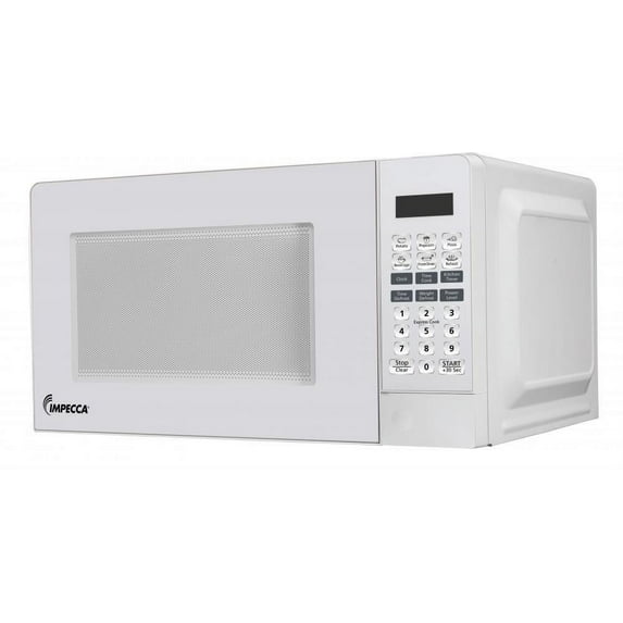 Impecca 0.7 cu ft Countertop Microwave in White