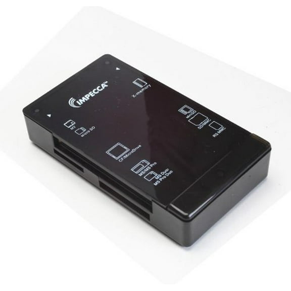 Impecca CRB60 All-in-1 Multi Card Reader - Black