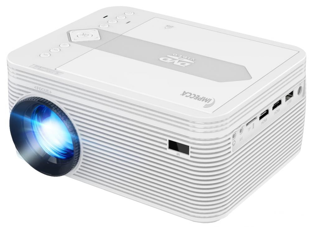 Impecca VP200W LED Home Theater Projector, Builtin DVD Player and