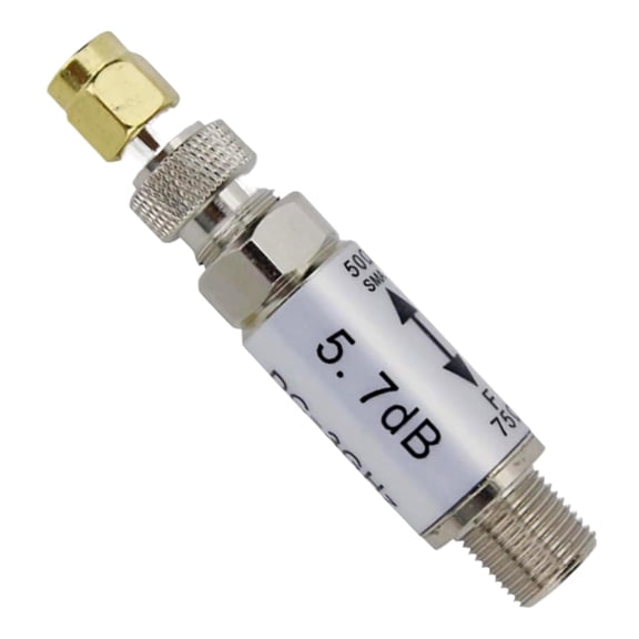 Impedance Converter 0-3GHz Female to F Male Connector 0-75ohm Impedance Converter Radio Accessory