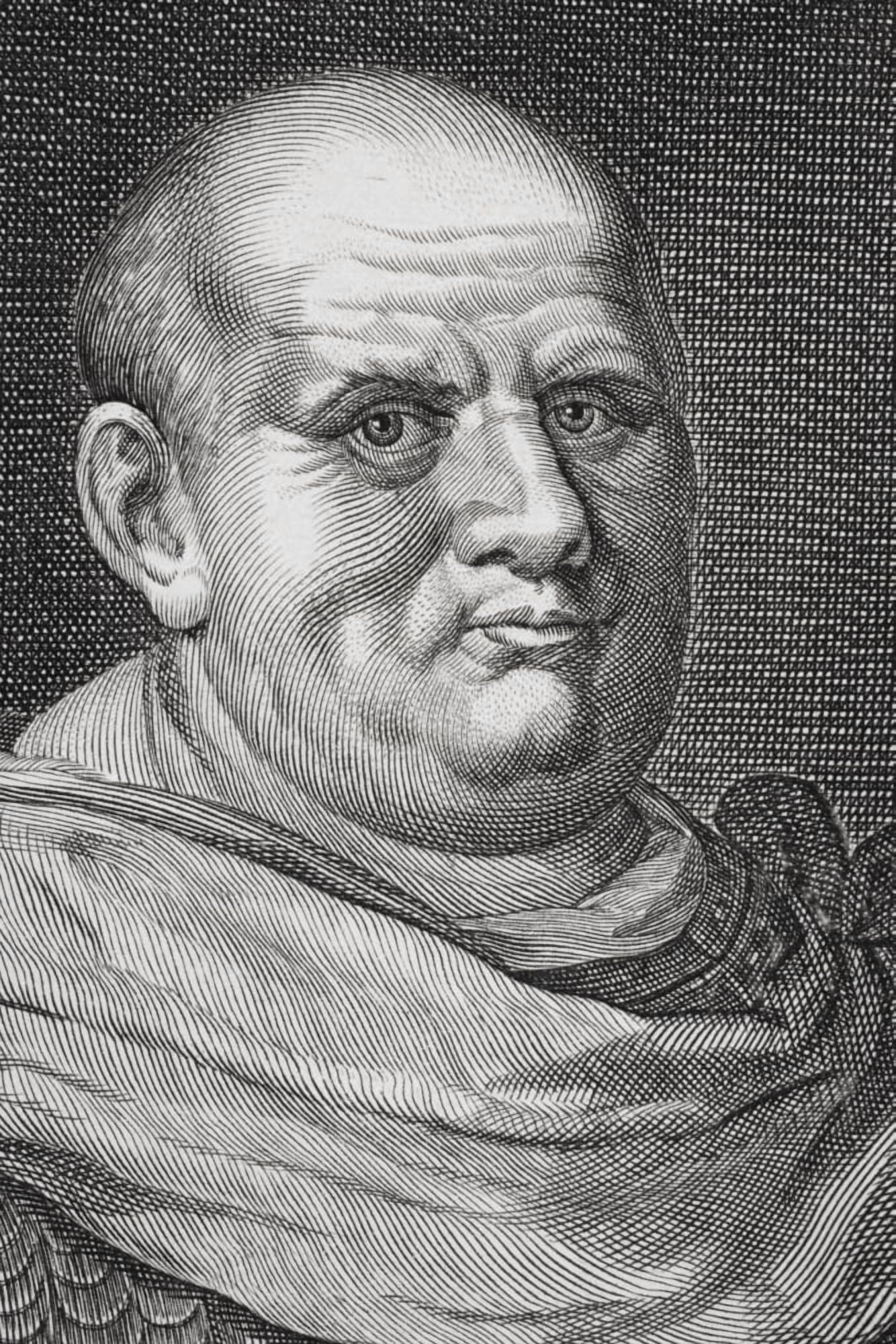 Imperator Caesar Vespasianus Augustus Or Titus Flavius Vespasianus Or Vespasian 9 Ad To 79 Ad Emperor Of Rome From 69 To 79 From Dutch Print Dated 1704 Canvas Art - Ken Welsh Design Pics (11 x 17)