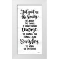 thumbnail image 1 of Imperfect Dust 11x18 White Modern Wood Framed Museum Art Print Titled - Serenity Prayer, 1 of 4