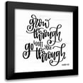 thumbnail image 1 of Imperfect Dust 12x12 Black Modern Framed Museum Art Print Titled - Grow Through, 1 of 5