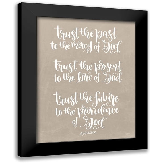 Imperfect Dust 12x14 Black Modern Framed Museum Art Print Titled - Trust