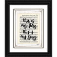 thumbnail image 1 of Imperfect Dust 12x14 Black Ornate Wood Framed with Double Matting Museum Art Print Titled - Blessed Assurance - This is My Story, 1 of 4