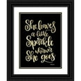 thumbnail image 1 of Imperfect Dust 12x14 Black Ornate Wood Framed with Double Matting Museum Art Print Titled - She Leaves a Little Sparkle II, 1 of 4
