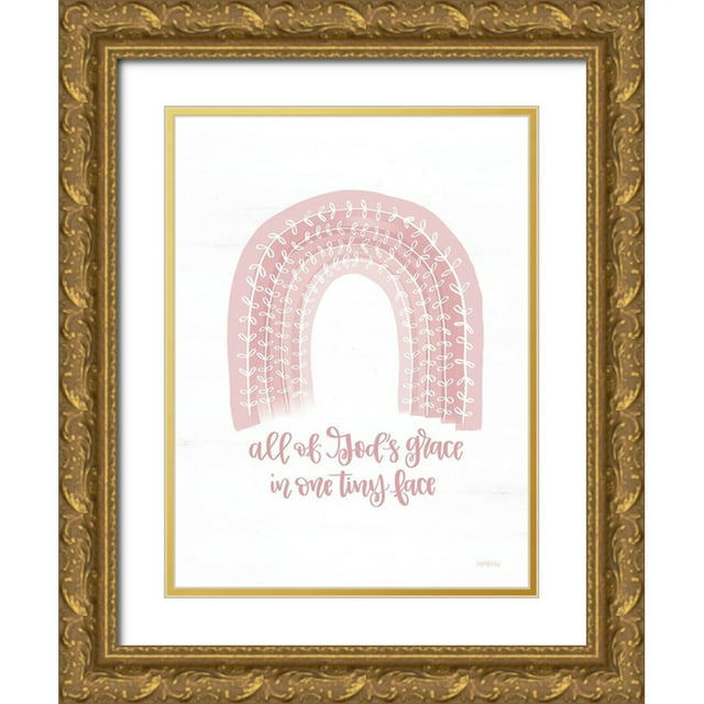 Imperfect Dust 12x14 Gold Ornate Wood Framed with Double Matting Museum Art Print Titled - All of Gods Grace