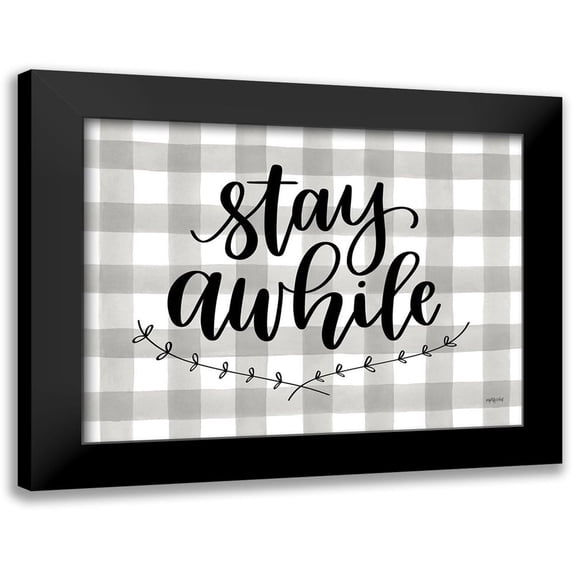 Imperfect Dust 14x12 Black Modern Framed Museum Art Print Titled - Stay Awhile