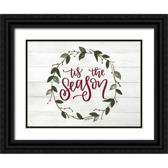 Imperfect Dust 14x12 Black Ornate Wood Framed with Double Matting Museum Art Print Titled - Tis the Season