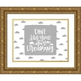 thumbnail image 1 of Imperfect Dust 14x12 Gold Ornate Wood Framed with Double Matting Museum Art Print Titled - Dont Stop Your Day Dreaming, 1 of 4