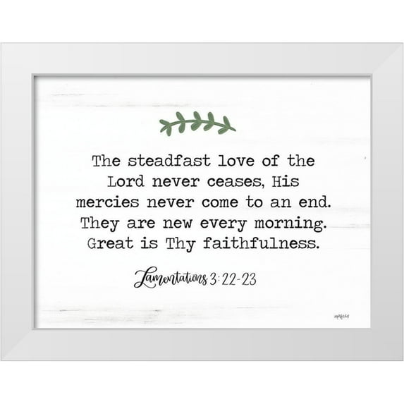 Imperfect Dust 14x12 White Modern Wood Framed Museum Art Print Titled - Mercies