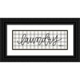 thumbnail image 1 of Imperfect Dust 14x7 Black Ornate Wood Framed with Double Matting Museum Art Print Titled - Buffalo Plaid Laundry, 1 of 4