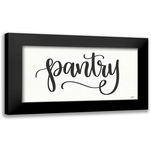 Imperfect Dust 14x9 Black Modern Framed Museum Art Print Titled - Pantry