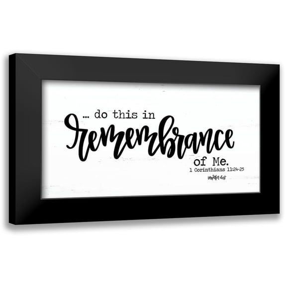 Imperfect Dust 14x9 Black Modern Framed Museum Art Print Titled - Remembrance