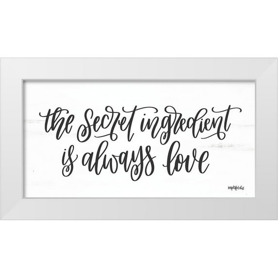 Imperfect Dust 14x9 White Modern Wood Framed Museum Art Print Titled - Secret Ingredient