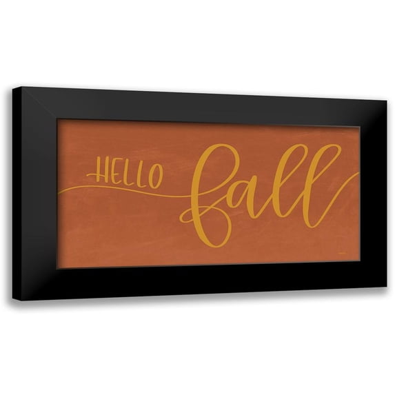Imperfect Dust 18x11 Black Modern Framed Museum Art Print Titled - Hello Fall