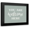 thumbnail image 1 of Imperfect Dust 18x15 Black Modern Framed Museum Art Print Titled - You Are Welcome Here, 1 of 5