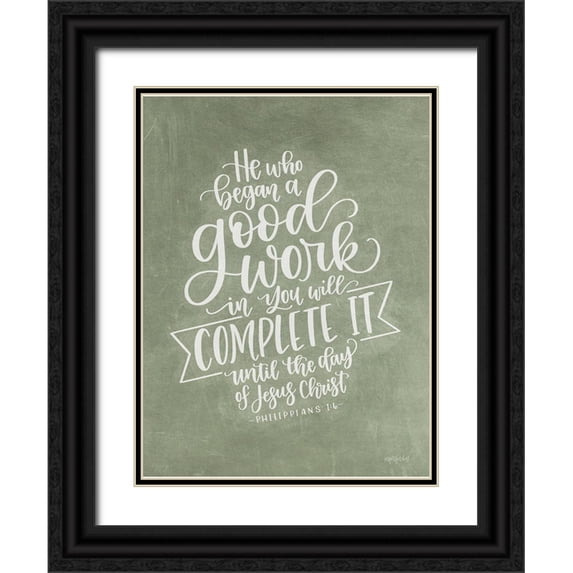 Imperfect Dust 19x24 Black Ornate Wood Framed with Double Matting Museum Art Print Titled - Good Work