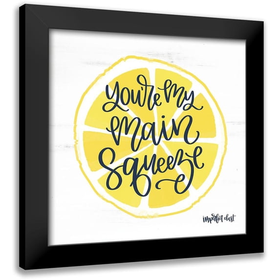 Imperfect Dust 20x20 Black Modern Framed Museum Art Print Titled - Man Squeeze