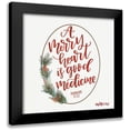 thumbnail image 1 of Imperfect Dust 20x20 Black Modern Framed Museum Art Print Titled - Merry Heart, 1 of 5