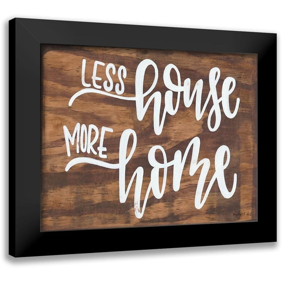 Imperfect Dust 24x20 Black Modern Framed Museum Art Print Titled - Less House More Home