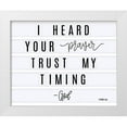 thumbnail image 1 of Imperfect Dust 24x20 White Modern Wood Framed Museum Art Print Titled - Trust My Timing, 1 of 4