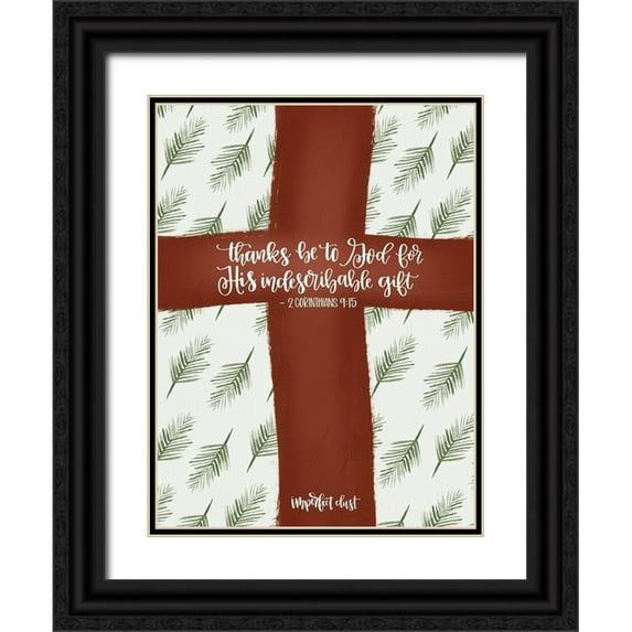 Imperfect Dust 25x32 Black Ornate Wood Framed with Double Matting Museum Art Print Titled - Indescribable Gift