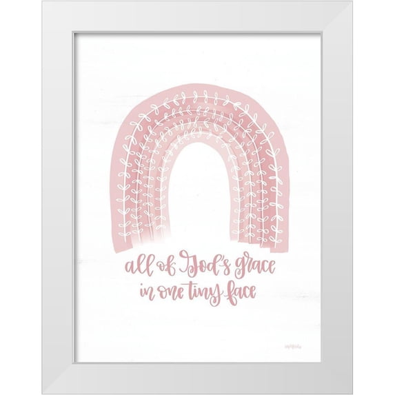 Imperfect Dust 25x32 White Modern Wood Framed Museum Art Print Titled - All of Gods Grace