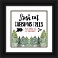 thumbnail image 1 of Imperfect Dust 26x26 Black Ornate Wood Framed with Double Matting Museum Art Print Titled - Fresh Cut Christmas Trees, 1 of 4