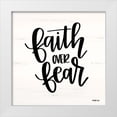 thumbnail image 1 of Imperfect Dust 26x26 White Modern Wood Framed Museum Art Print Titled - Faith Over Fear, 1 of 4