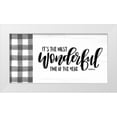 thumbnail image 1 of Imperfect Dust 32x18 White Modern Wood Framed Museum Art Print Titled - Its the Most Wonderful Time, 1 of 4