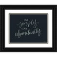 thumbnail image 1 of Imperfect Dust 32x25 Black Ornate Wood Framed with Double Matting Museum Art Print Titled - Live Simply, 1 of 4