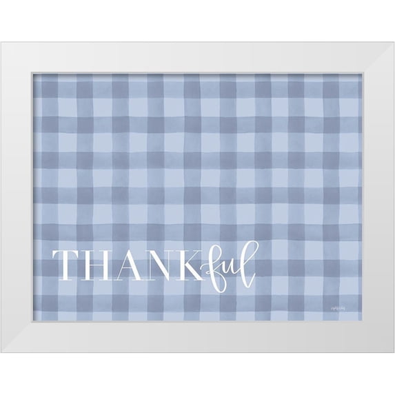 Imperfect Dust 32x25 White Modern Wood Framed Museum Art Print Titled - Thankful