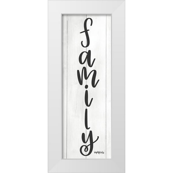 Imperfect Dust 9x18 White Modern Wood Framed Museum Art Print Titled - Family