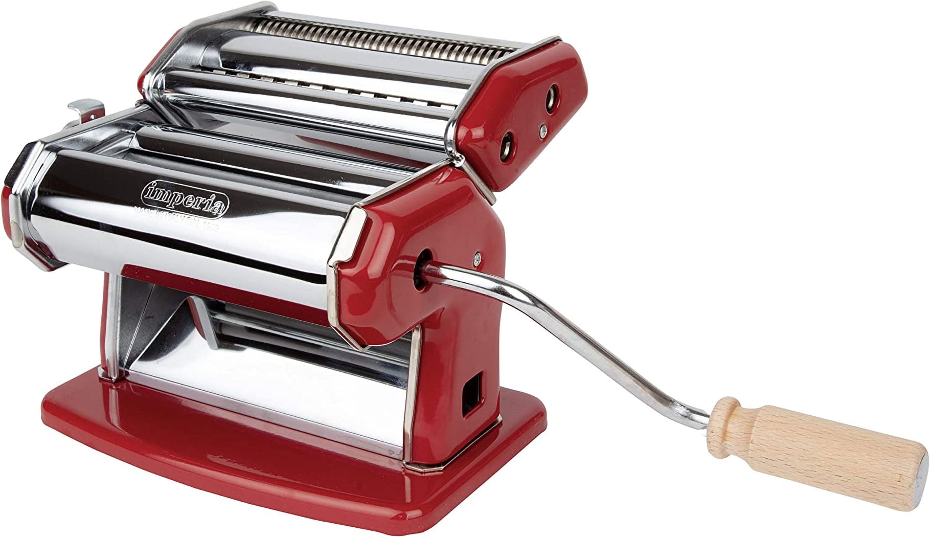 https://i5.walmartimages.com/seo/Imperia-Pasta-Maker-Machine-Red-Made-Italy-Heavy-Duty-Steel-Construction-w-Easy-Lock-Dial-Wooden-Grip-Handle-Authentic-Fresh-Homemade-Italian-Noodle_b70a635e-9dc3-4b47-be4c-0e74f265f334.24d139501a0369ade89291c84989156c.jpeg