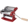 thumbnail image 1 of Imperia Pasta Maker Machine, Red, Made in Italy - Heavy Duty Steel Construction w/ Easy Lock Dial & Wooden Grip Handle for Authentic & Fresh, Homemade Italian Pasta Noodle Cooking, 1 of 4