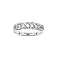 thumbnail image 1 of Imperial 1/10Ct TDW Diamond 10k White Gold Cuban Link Women's Band (H-I, I2), 1 of 7