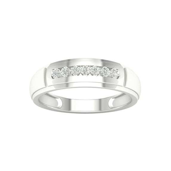 Imperial 1/10Ct TDW Diamond 10kWhite Gold Men's Band (H-I, I2)