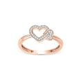 thumbnail image 1 of Imperial 1/10Ct TDW Diamond Twin Heart Ring in 10K Rose Gold (H-I, I2), 1 of 8