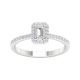 thumbnail image 1 of Imperial 1/2 Ct TDW Emerald Diamond Halo Engagement Ring in 10K White Gold (H-I, I2), 1 of 4