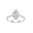 thumbnail image 1 of Imperial 1/2 Ct TDW Marquise Diamond Double Halo Engagement Ring in 10K White Gold (H-I, I2), 1 of 4