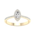 thumbnail image 1 of Imperial 1/2 Ct TDW Marquise Diamond Halo Engagement Ring in 10K Yellow Gold (H-I, I2), 1 of 4