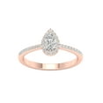 thumbnail image 1 of Imperial 1/2 Ct TDW Pear Diamond Halo Engagement Ring in 10K Rose Gold (H-I, I2), 1 of 4