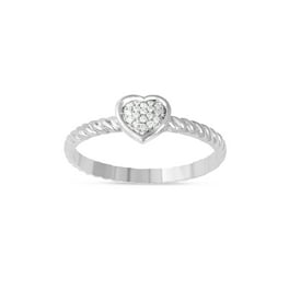 Sterling silver heart ring walmart hot sale