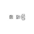 thumbnail image 1 of Imperial 1/20Ct TDW Round Cut Diamond Solitaire Stud Earrings in Sterling Silver, 1 of 7