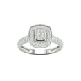 thumbnail image 1 of Imperial 1/2Ct TDW Diamond 10k White Gold Cluster Halo Engagement Ring (H-I, I2), 1 of 4