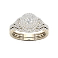 thumbnail image 1 of Imperial 1/2Ct TDW Diamond 10k Yellow Triple Halo Bridal Set (H-I, I2), 1 of 4
