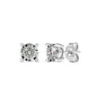 thumbnail image 1 of Imperial 1/2Ct TDW Round Cut Diamond Solitaire Stud Earrings in Sterling Silver, 1 of 6